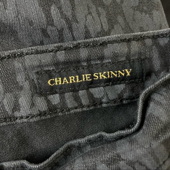 Lucky Brand Charlie Skinny Cheetah Print Jeans Size 28 - Picture 5 of 9